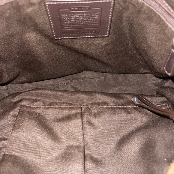 Vintage Coach Brown Shoulder Bag with Signature Monogram # 10619 - Picture 7 of 7